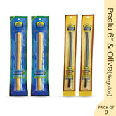 Combo Miswak Pack - 4 Olive + 4 Peelu